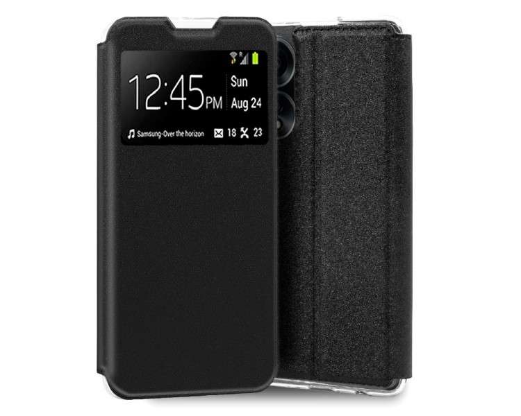 COOL FUNDA FLIP COVER  OPPO A38 / A18 LISO NEGRO