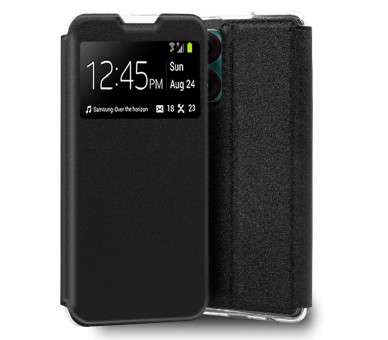 COOL FUNDA  FLIP COVER  ZTE BLADE A34 LISO NEGRO