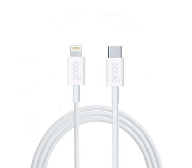 COOL CABLE USB   UNIVERSAL TIPO-C A LIGHTNING (1.2 METROS) BLANCO