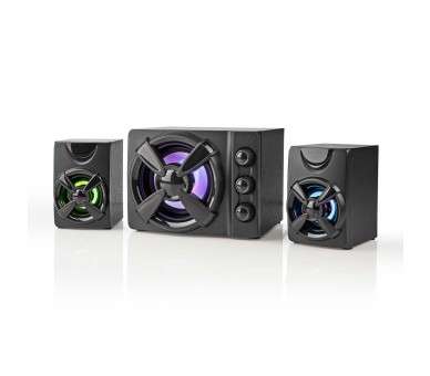 NEDIS ALTAVOCES  GAMING |ALTAVOZ: 2.1 |ALIMENTADO POR USB |3.5 MM MACHO |33 W| LED