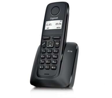 GIGASET TELEFONO DECT A116 BLACK