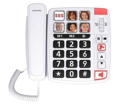 SWISSVOICE TELEFONO FIJO COMPACTO XTRA 1110 U BLANCO