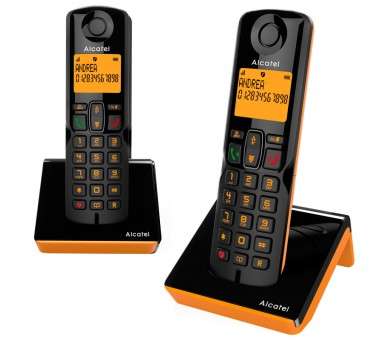 ALCATEL TELEFONO DEC S280 DUO BLACK+ORANGE