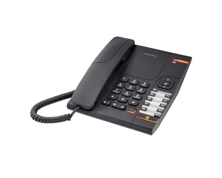 ALCATEL TELEFONO FIJO COMPACTO TEMPORIS 380 BLACK