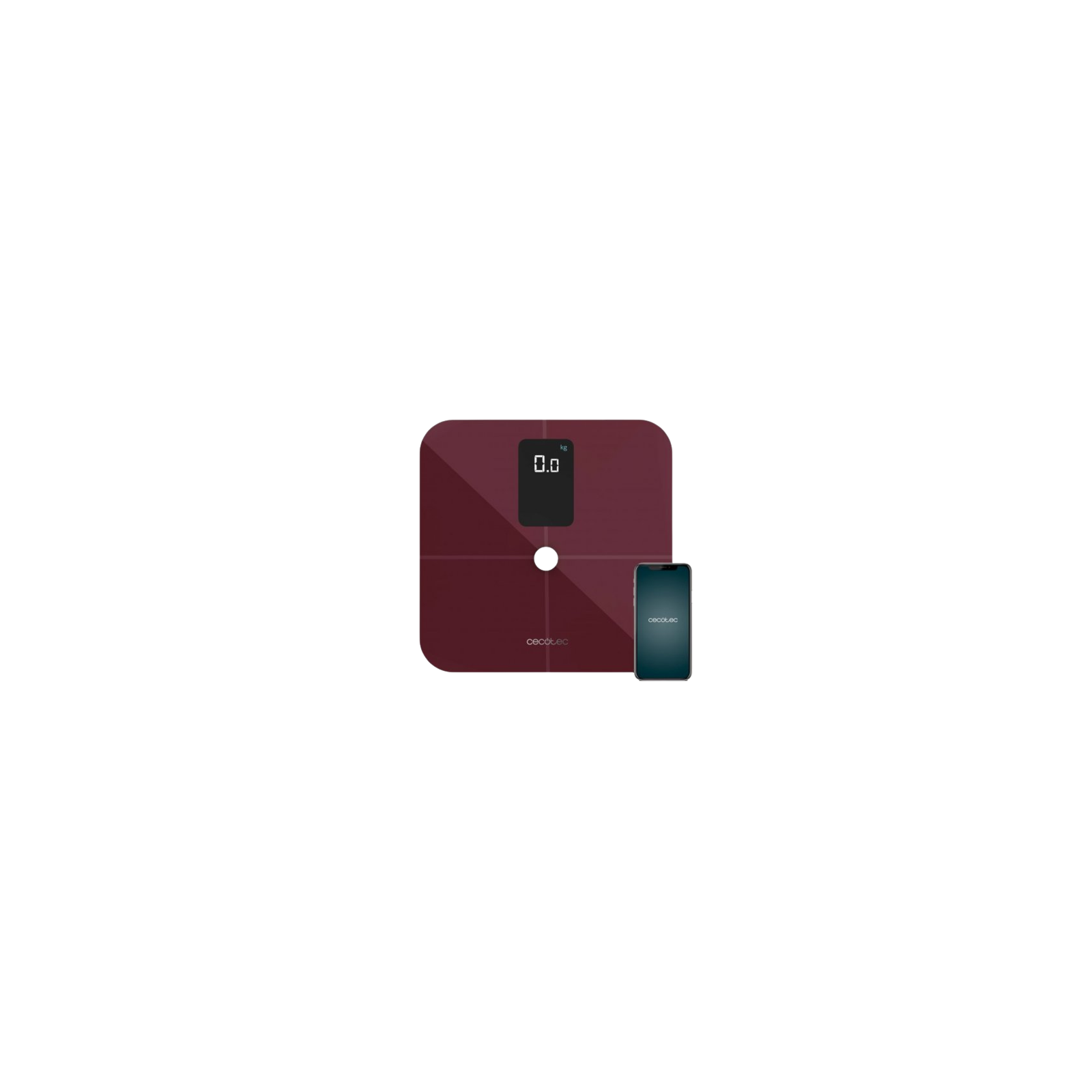 CECOTEC BASCULA DE BAÑO SURFACE PRECISION 10400 SMART HEALTHY VISION GARNET 04261