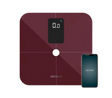 CECOTEC BASCULA DE BAÑO SURFACE PRECISION 10400 SMART HEALTHY VISION GARNET 04261