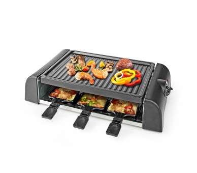 NEDIS GOURMET / RACLETTE | GRILL | 6 PERSONAS | ESPATULA | AJUSTE DE TEMPERATURA