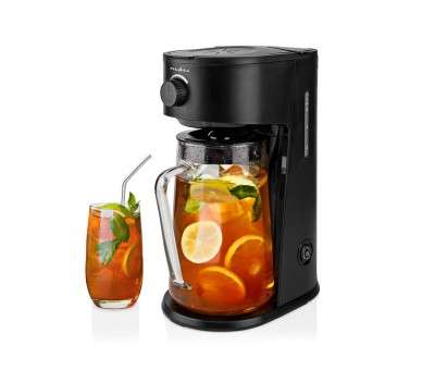 NEDIS MAQUINA DE CAFE & TE HELADO | CAFE FILTRADO | 2.5 L | 6 COPAS | NEGRO