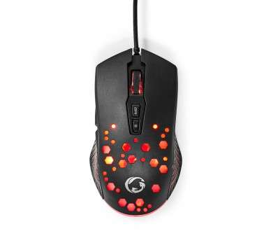 NEDIS RATON GAMING |CABLE1,5M| DPI AJUSTABLE |BOTONES: 7 PROGRAMABLES |DIESTRO R