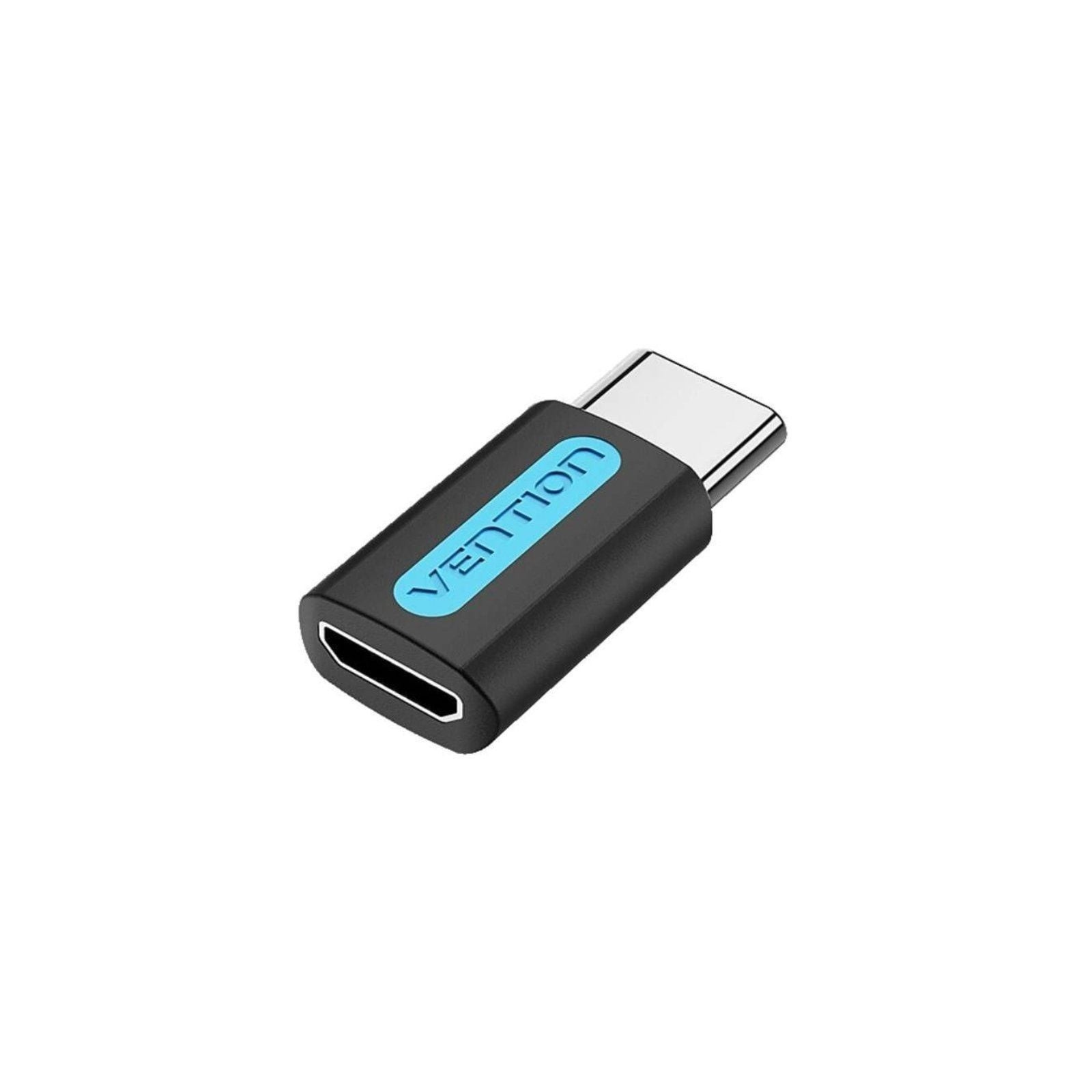 pAdaptador que conecta un terminal USB C macho a un puerto micro USB hembrabr p