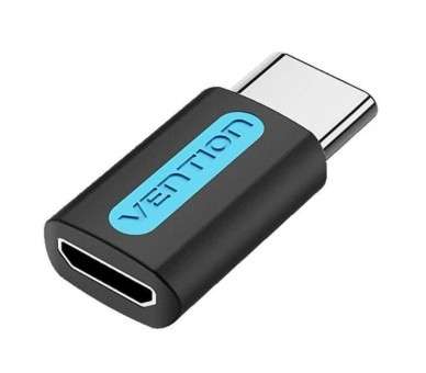 pAdaptador que conecta un terminal USB C macho a un puerto micro USB hembrabr p