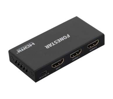 ph2FO 22S2ED h2pbDistribuidor amplificador HDMI 1 x 2 b pDistribuidor HDMI 20 1 entrada x 2 salidasbrbrDistribuye la misma imag