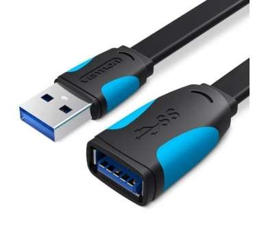 ph2Vention Cable Alargador Plano Usb30 1m Negro h2divbr divh2Especificaciones h2ulliTipo de conector USB 30 am liliContactos ch