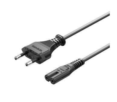 h2Cable de alimentacion de 2 clavijas Conector C7 de 18 M Enchufe de la UE h2divullibEspecificaciones b liliTipo Cable de Alime