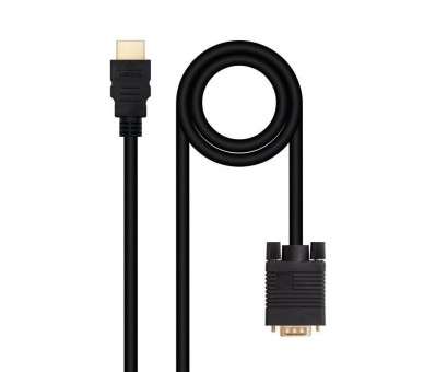 pul libEspecificacion b li liCable conversor HDMI a SVGA con conector HDMI macho en un extremo y conector D sub HDB15 macho li 