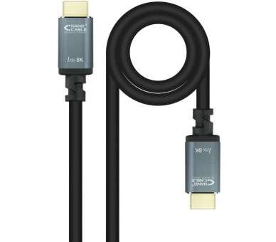 h2Cable HDMI 21 IRIS 8K A M A M Negro 10 Metros h2divCable HDMI 21 con conector tipo A macho en ambos extremosbr divdivbr divdi