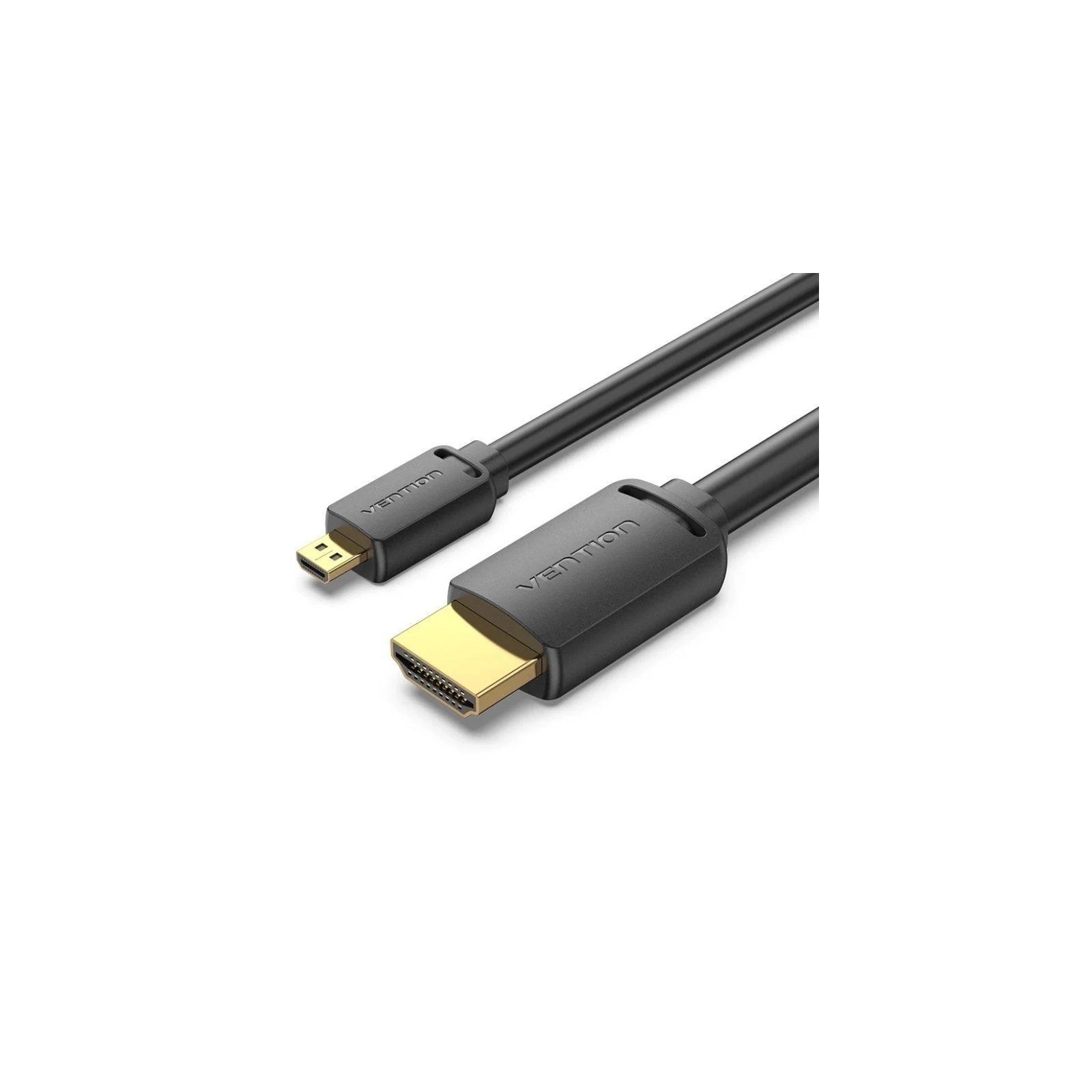 ph2Vention Cable HDMI 20 micro HDMI macho HDMI macho Negro h2El cable Vention HDMI 20 admite imagenes 4K hasta 60 HzbrLos termi