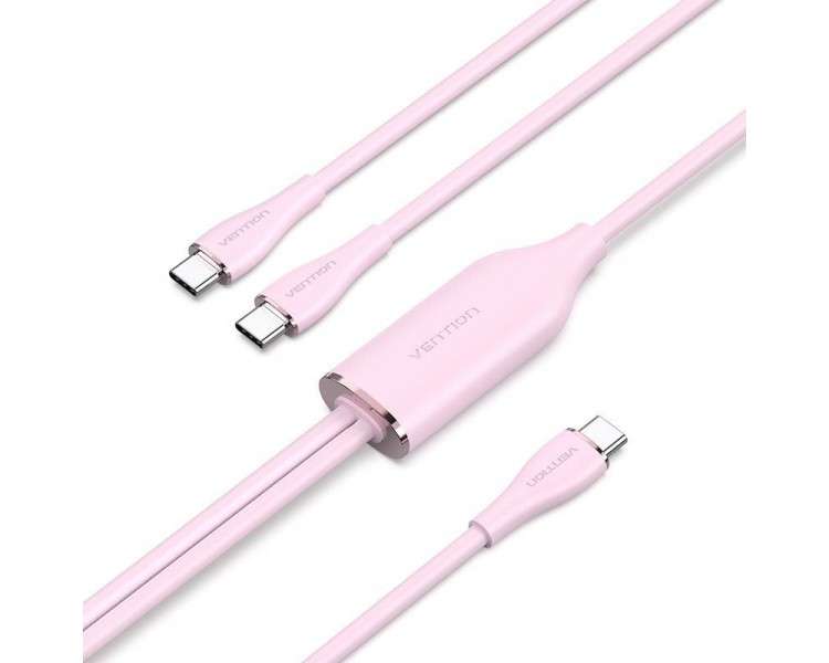 pul libEspecificaciones b li liTipo de cable USB li liConexiones USB Tipo C Macho 2 x USB Tipo C Macho li liColor Rosa liliLong