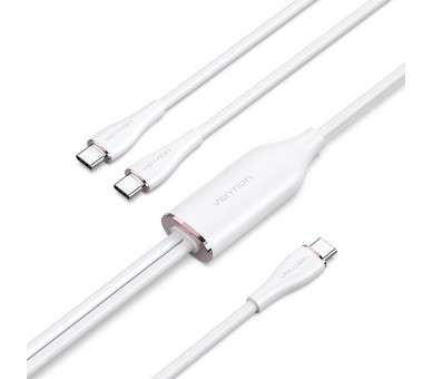 pul libEspecificaciones b li liTipo de cable USB li liConexiones USB Tipo C Macho 2 x USB Tipo C Macho li liColor Blanco liliLo