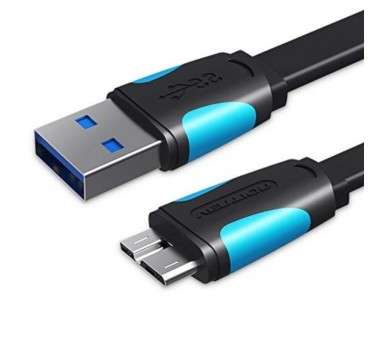 p ph2Vention VAS A12 B025 USB30 A a Micro B macho h2pLos conectores de alta calidad el blindaje trenzado y los nucleos de ferri