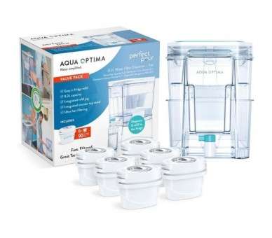 ph2Dispensador de agua filtrada Aqua Optima Perfect Pour h2pEl dispensador Perfect Pour con una impresionante capacidad de 82 L