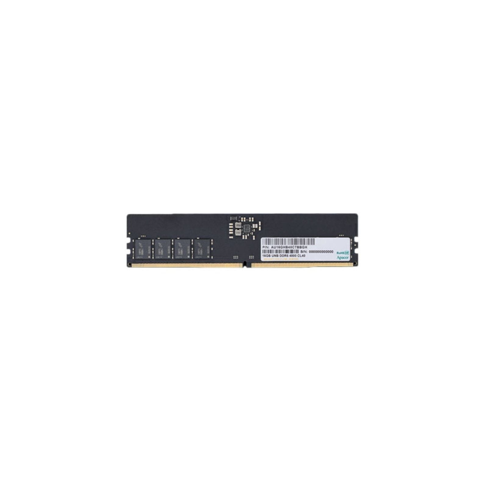 ph2Especificaciones h2ulliTipo DDR5 liliFabricante Apacer liliVelocidad de RAM 4800 liliVelocidad Admitida 4800 liliTamano 16GB