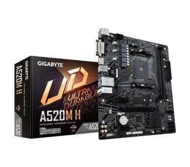 p ph2Placa base ultraduradera AMD A520  h2pbCon solucion Pure Digital VRM LAN para juegos GIGABYTE con gestion de ancho de band