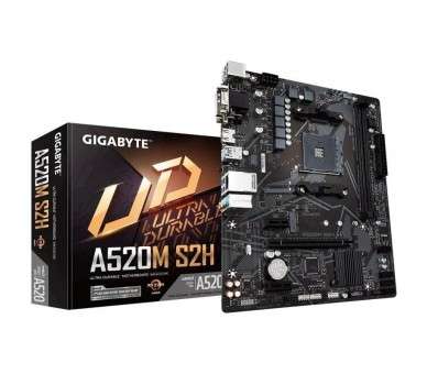 ph2Placa base ultraduradera AMD A520 con solucion Pure Digital VRM LAN para juegos GIGABYTE con administracion de ancho de band