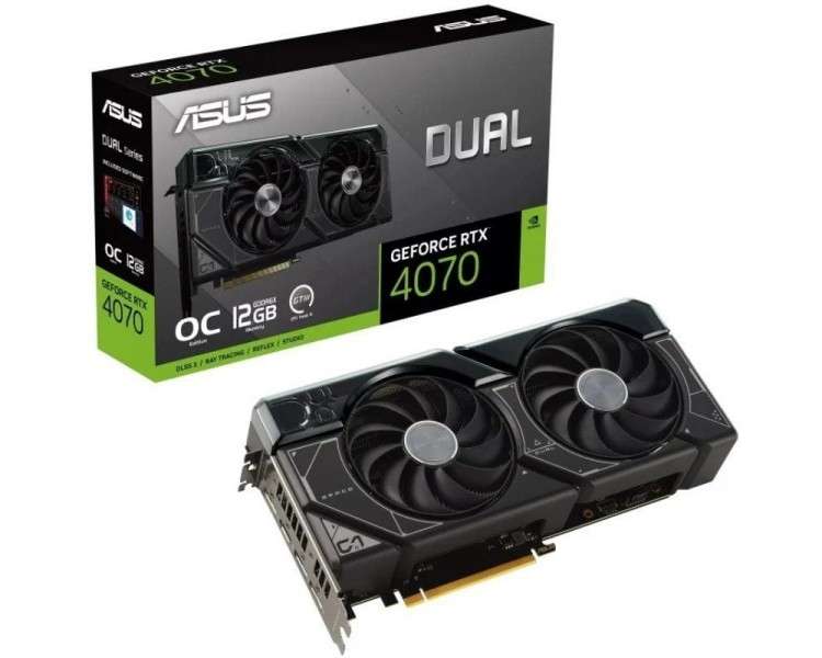 h2ASUS Dual GeForce RTX8482 4070 OC Edition 12GB GDDR6X h2p ppASUS Dual GeForce RTX8482 4070 OC Edition 12GB GDDR6X con dos pot