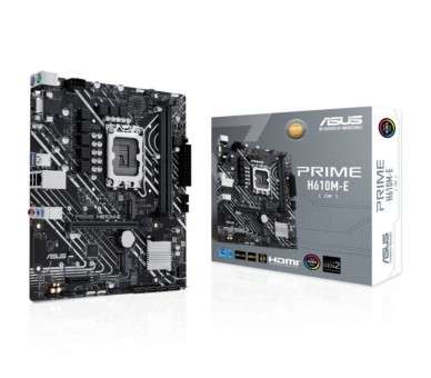 h2Zocalo de placa base ASUS PRIME H610M E CSM Intel LGA 1700 h2p pp pdivdivIntel H610 mATX memoria DDR5 PCIe 40 2x M2 encabezad