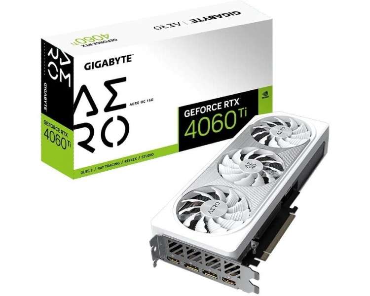 h2GeForce RTX8482 4060 Ti AERO OC 16G h2p pp pulliCon tecnologia NVIDIA DLSS 3 arco ultraeficiente de Ada Lovelace y trazado de