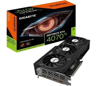 h2GeForce RTX 4070 Ti WINDFORCE OC 12G h2p pp pulliCon tecnologia NVIDIA DLSS 3 arco ultraeficiente de Ada Lovelace y trazado d