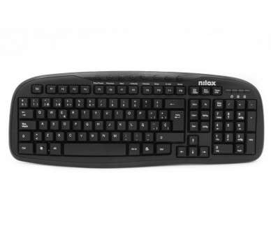 Teclado multimedia nilox usb negro