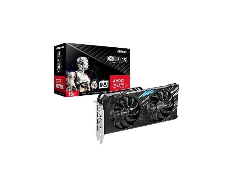 TARJETA GRaFICA ASROCK RX 7600XT CHALLENGER OC 16GB GDDR6