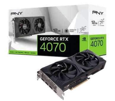 h2PNY GeForce RTX 4070 12GB VERTO Dual Fan h2pPreparate para jugar y crear de manera estelar con NVIDIA GeForce RTX8482 4070 Es