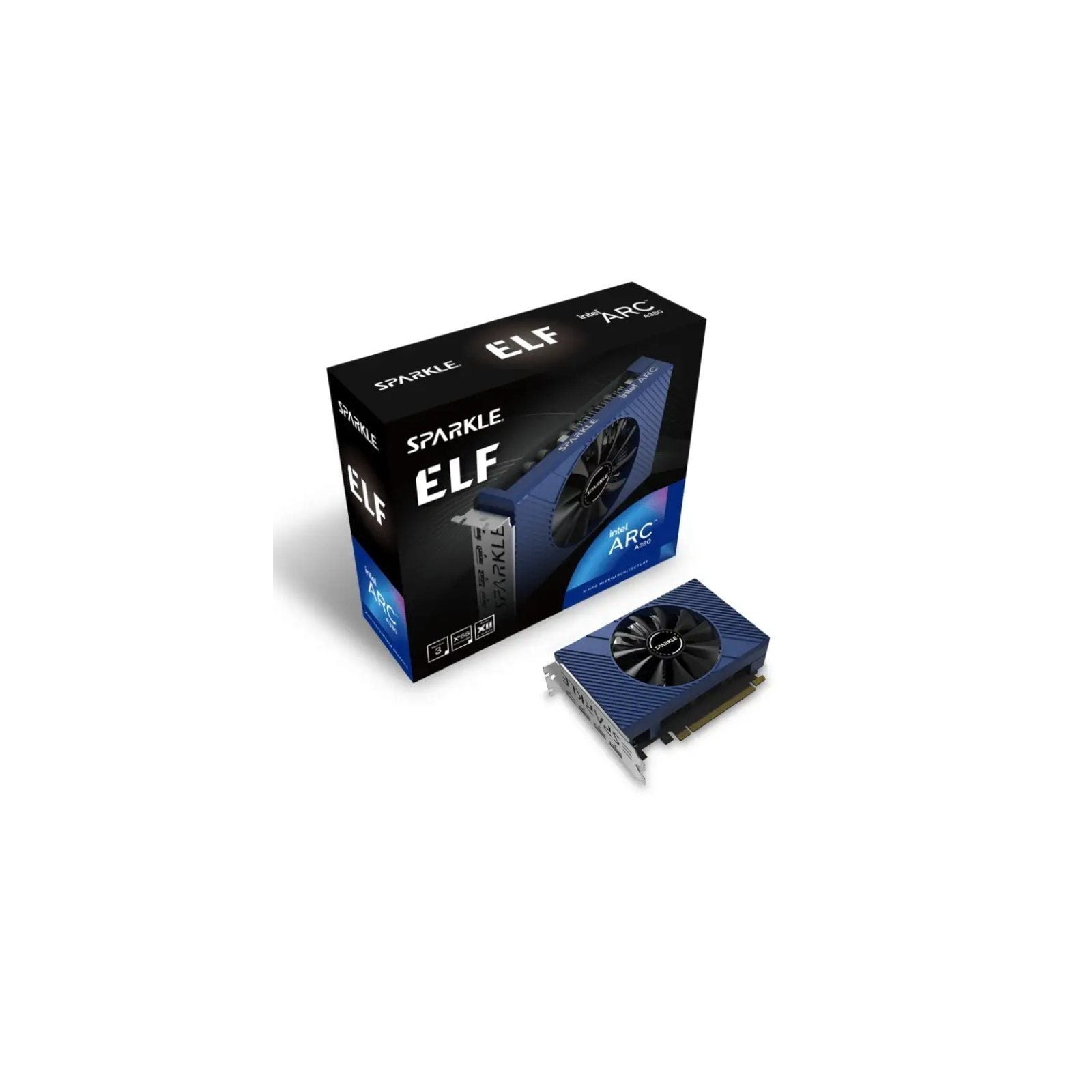 h2Sparkle Intel Arc A380 ELF h2divh2COMPACTO Y LISTO h2pLa serie ELF de un solo ventilador y con diseno compacto de dos ranuras