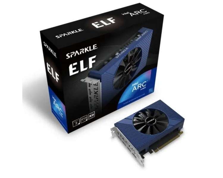 h2Sparkle Intel Arc A380 ELF h2divh2COMPACTO Y LISTO h2pLa serie ELF de un solo ventilador y con diseno compacto de dos ranuras