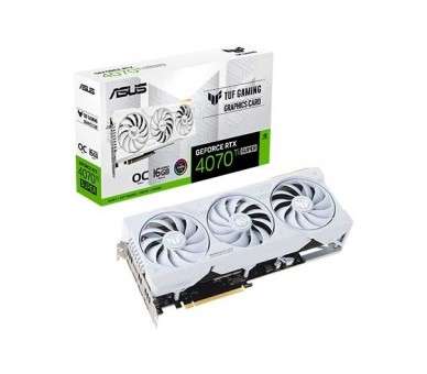 TARJETA GRaFICA ASUS TUF RTX 4070TI SUPER O16G WHITE GAMIN