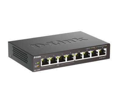 pEl Switch de sobremesa Gigabit PoE DGS 1008P es una solucion economica para las pymes y las oficinas domesticas que gracias a 