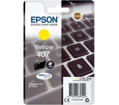 Cartucho tinta epson 407 amarillo