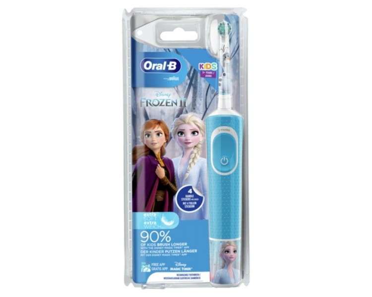 ph2Oral B Vitality 100 Kids Frozen h2p pulliEste cepillo de dientes electrico tiene 2 modos liliEl 90 de los ninos se cepillan 