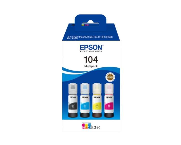 Multipack botellas epson ecotank 104 negro