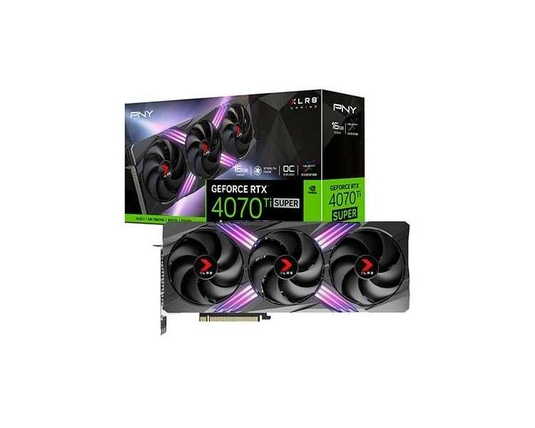 TARJETA GRaFICA PNY RTX 4070TI SUPER 16GB XLR8 VERTO EPIC 