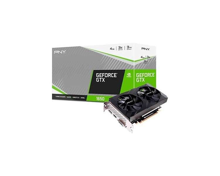 TARJETA GRaFICA PNY GTX 1650 4G DUAL FAN