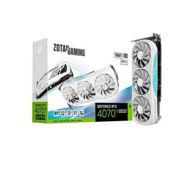 TARJETA GRaFICA ZOTAC RTX 4070TI SUPER TRINITY OC WHITE ED