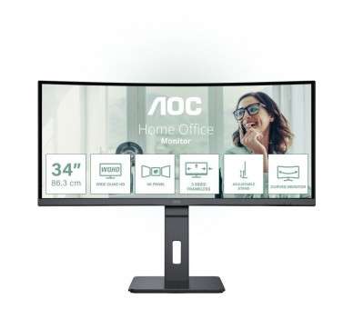 p ph2Monitor CU34P3CV h2pEl AOC CU34P3CV es una pantalla VA curva de 34 WQHD 3440 1440 con un atractivo diseno de bisel ultrade