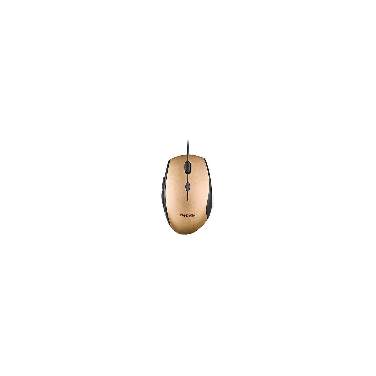 RATON OPTICO NGS MOTH GOLD WIRED ERGONOMIC SILENT