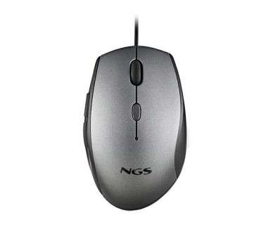 RATON OPTICO NGS MOTH GRAY WIRED ERGONOMIC SILENT