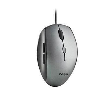 RATON OPTICO NGS MOTH GRAY WIRED ERGONOMIC SILENT