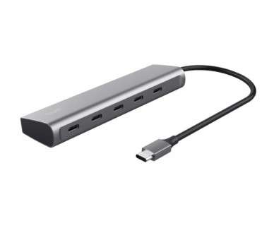 ph2Halyx h2pbHub USB C con 5 puertos b ppUn hub USB C de aluminio anade 4 puertos USB C adicionales y 1 puerto de alimentacion 